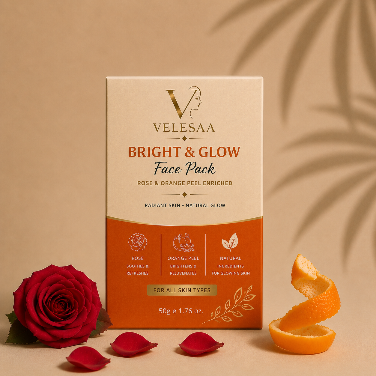 Velesaa Bright & Glow Face Pack | Brightening & Radiant Skin Care